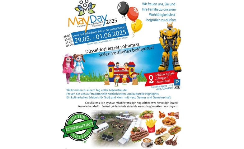 Event-Image for 'Mayday Familienfest Kermes Düsseldorf 2025'