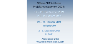 Event organiser of Präsenz-Seminar Projektmanagement Karlsruhe 22.-24.10.2024