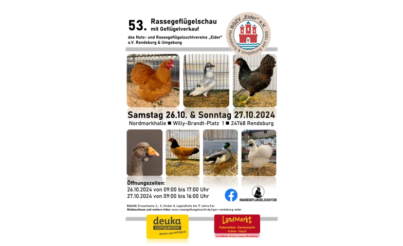 53. Rassegefl&uuml;gelschau mit Gefl&uuml;gelverkauf ${singleEventLocation} Tickets