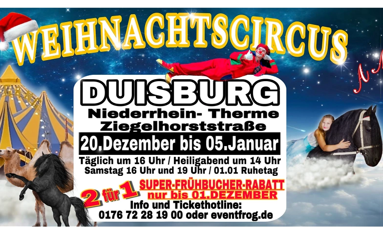 Duisburger Weihnachtscircus 2024/2025 ${singleEventLocation} Tickets