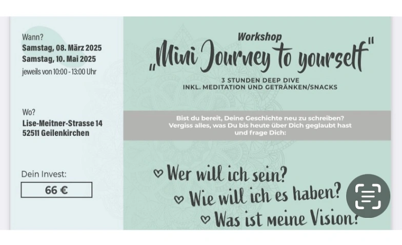 Event-Image for 'Journey to yourself, Mini Workshop'