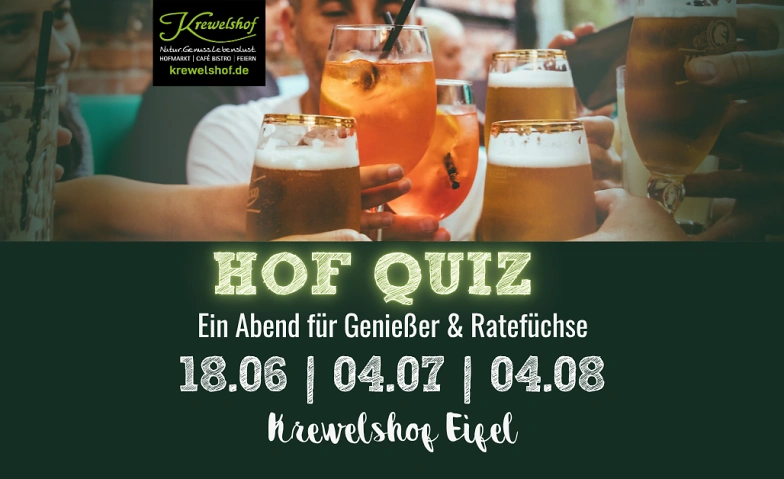 Event-Image for 'Hof Quiz – Dein neuer Lieblingsabend  Krewelshof Eifel'