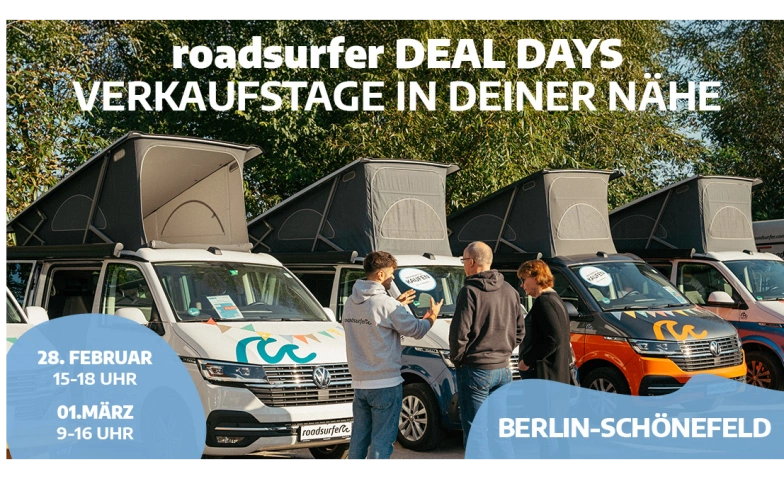 Event-Image for 'Camper Verkaufstage - roadsurfer DEAL DAYS'