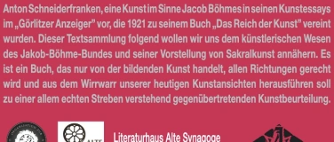 Event-Image for 'Das Reich der Kunst, eine Veranstaltung des Jakob Böhme Bund'