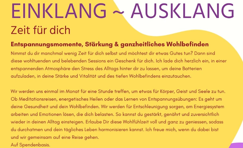 Event-Image for 'Einklang - Ausklang'