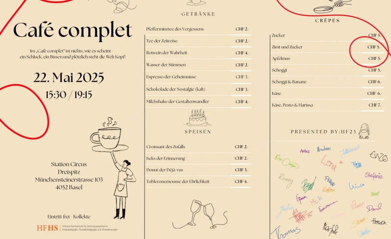 Caf&eacute; complet Billets