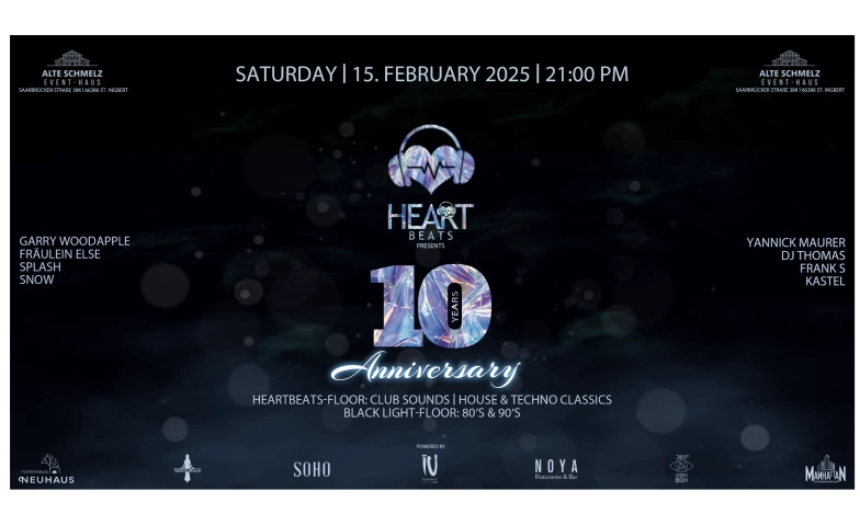 Event-Image for 'HEARTBEATS - 10 Jahre'