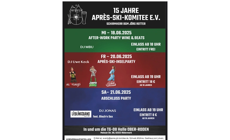 Event-Image for '15 Jahre Aprés-Ski-Komitee e.V.'