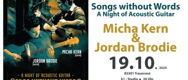 Event-Image for 'Micha Kern & Jordan Brodie - A Night of Acoustic Guitar'