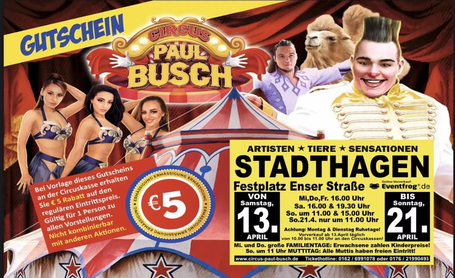 Event-Image for 'Circus Paul Busch - Tournee 2024 - Stadthagen'