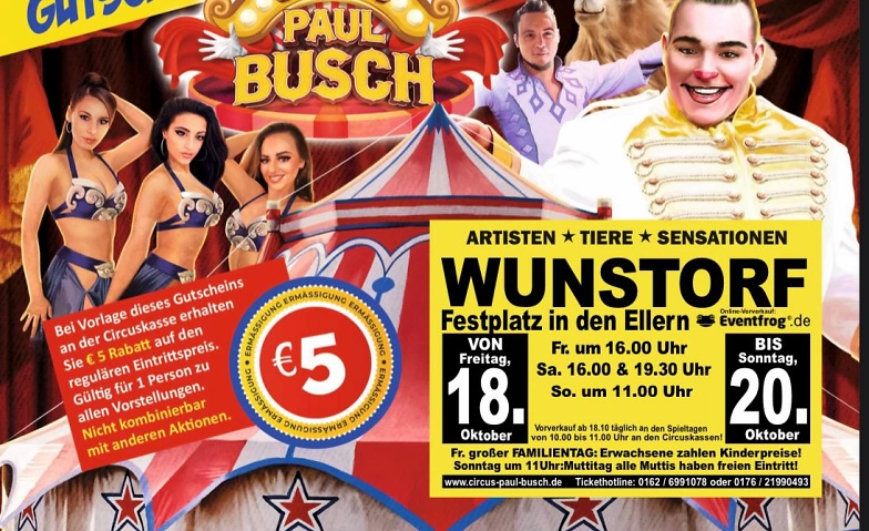 Circus Paul Busch - Tournee 2024 - Wunstorf ${singleEventLocation} Tickets