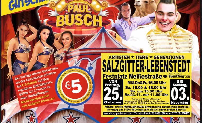 Circus Paul Busch - Tournee 2024 - Salzgitter-Lebenstadt ${singleEventLocation} Tickets