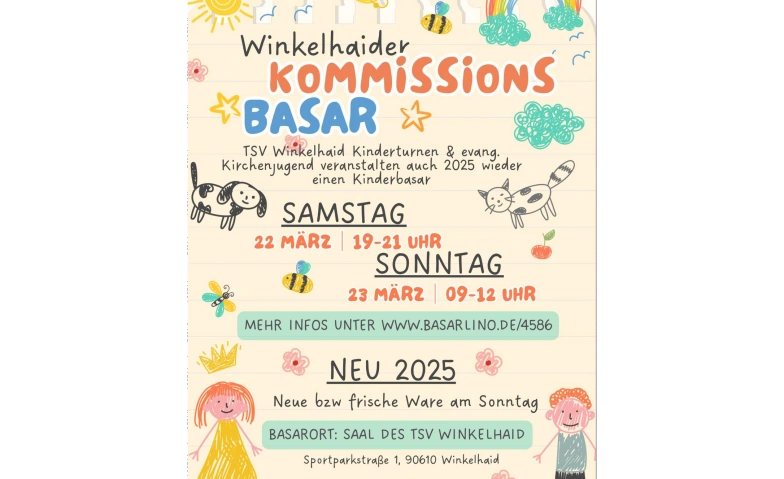 Event-Image for 'Kinderbasar Kommissionsbasar Winkelhaid - NEUERUNG AB 2025'