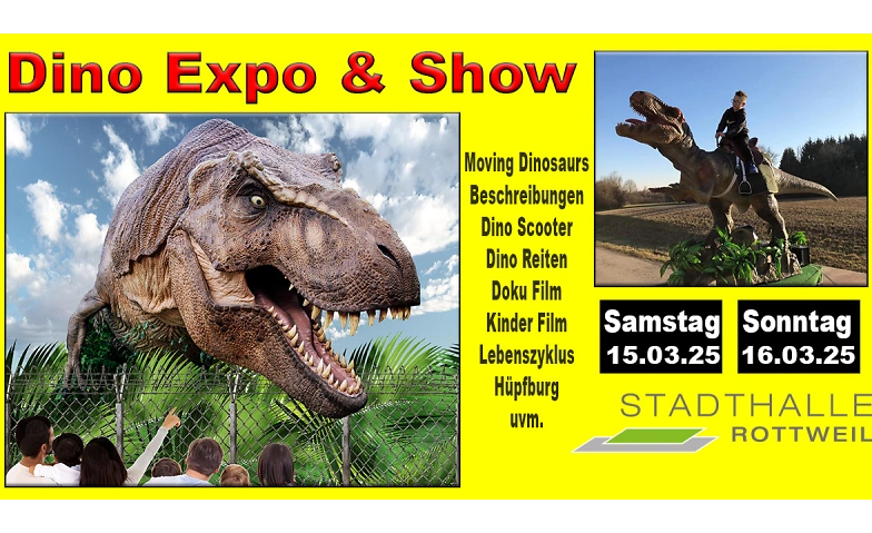 Dino Expo &amp; Show Stadthalle Rottweil Tickets