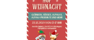 Event-Image for 'Hofweihnacht mit Alpakas'