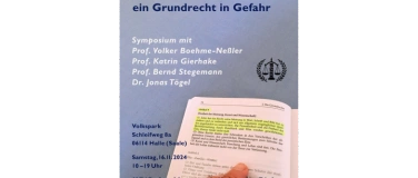 Event-Image for 'Meinungsfreiheit - ein Grundrecht in Gefahr.KRiStA-Symposium'