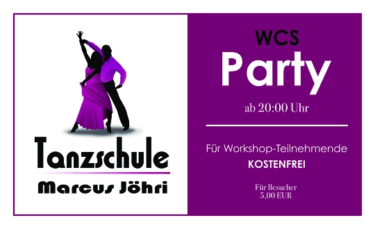 Sponsoring logo of West Coast Swing "INTENSIVE" - Teil 1 - Lead & Follow event