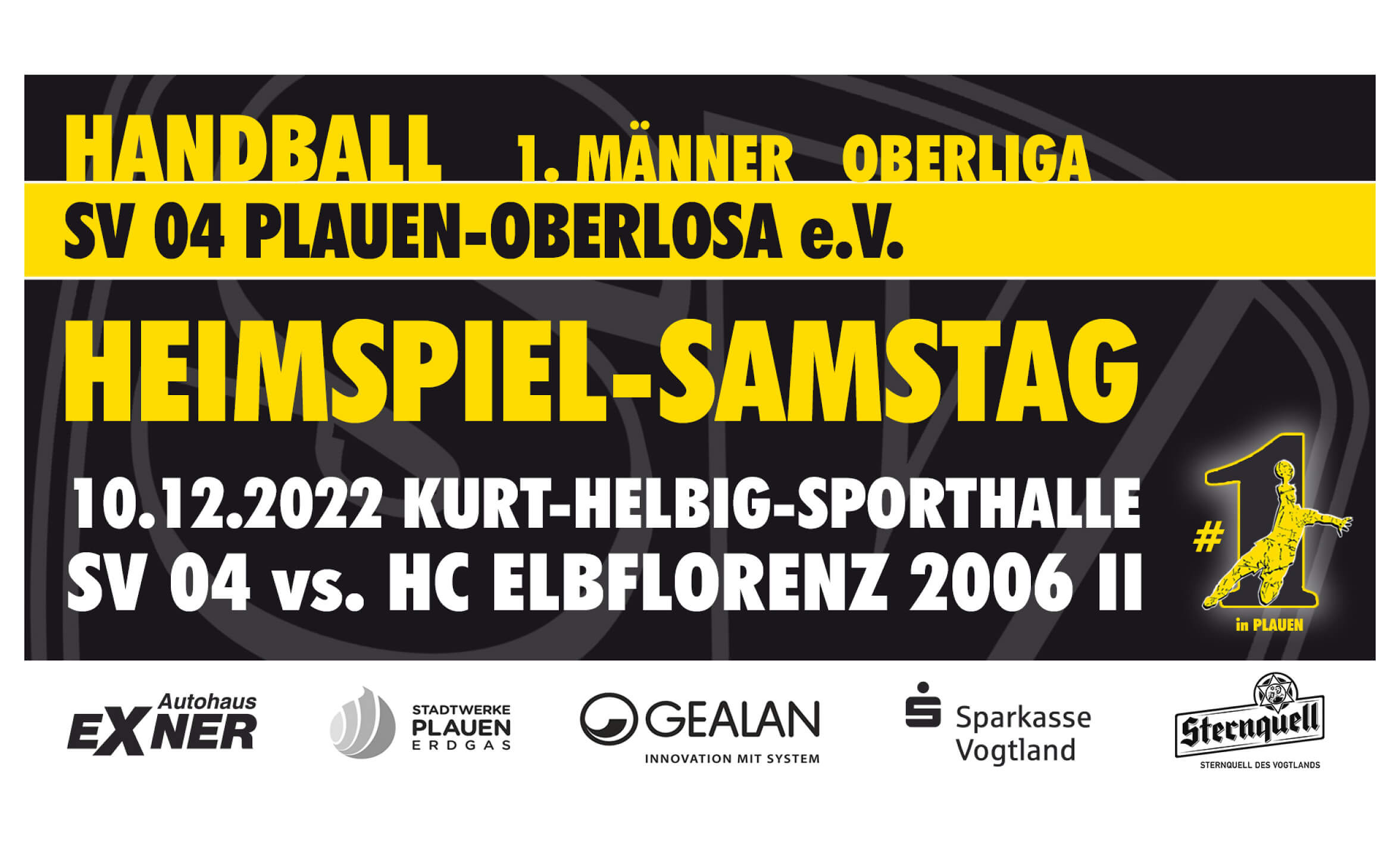 Event-Image for 'Heimspiel SV 04 Plauen-Oberlosa vs. HC Elbflorenz 2006 II'