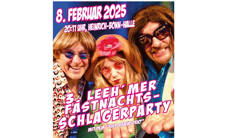 Event-Image for '3. Lee'hmer Fastnachts-Schlager Party mit "Rico Bravo Trio"'